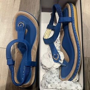 Blue Sandals